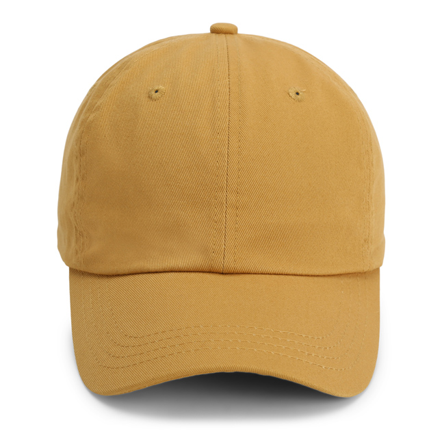 Garment Washed Unstructured Twill Gold Cap w/Piper Cub Logo